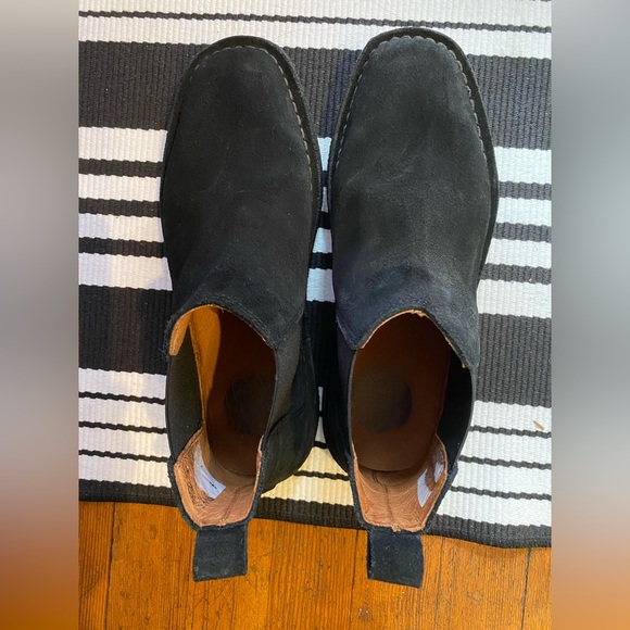 Pretty Green Men’s Black Suede Chelsea Boots UK 6/ US 8.5 - Picture 4 of 7